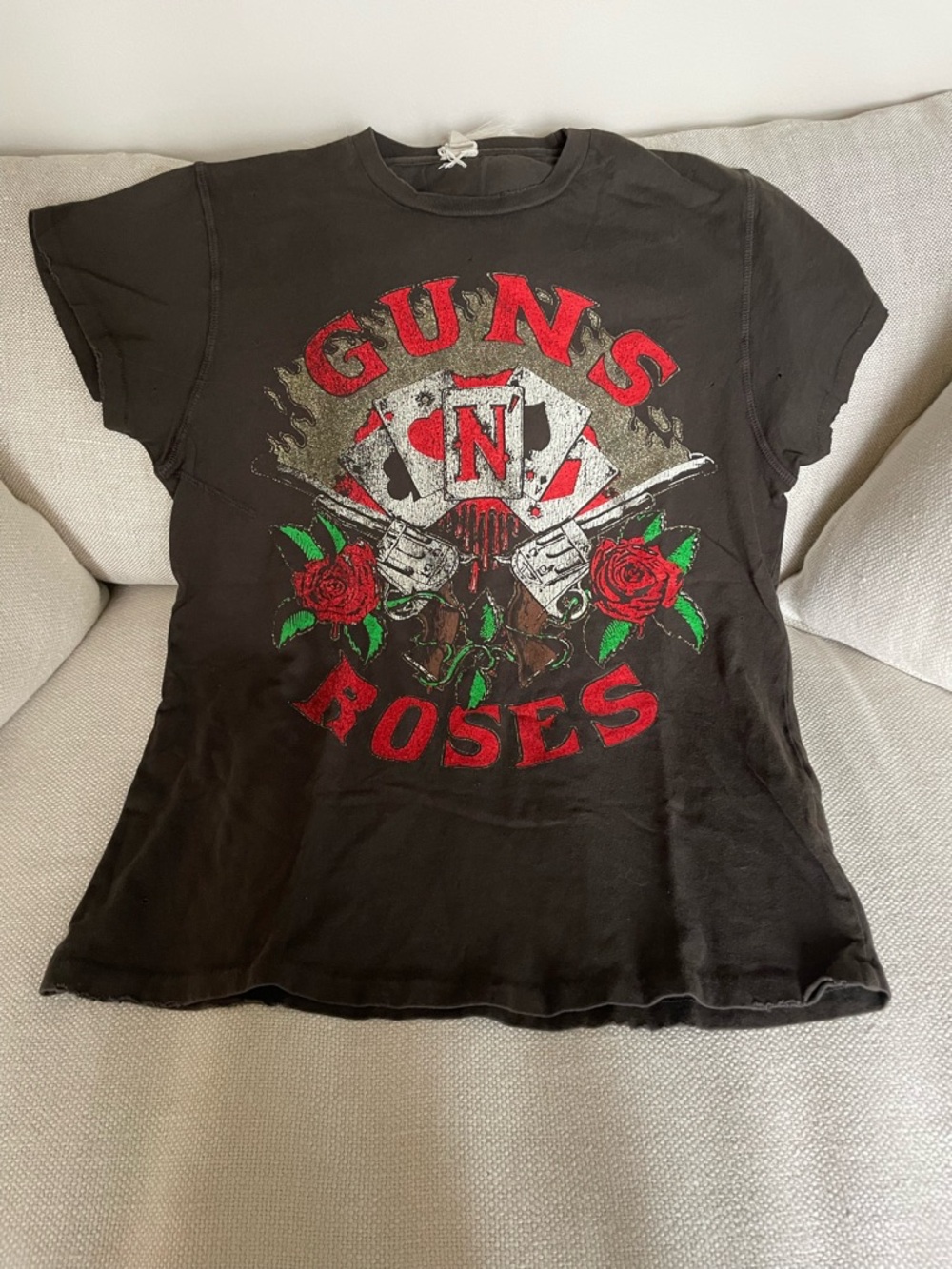 MadeWorn Brown Graphic Tee Label Detail